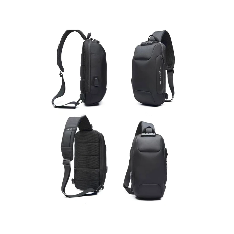 New Men's Chest Bag Outdoor Tactical Shoulder Bag on Chest and Back Waterproof Sports Pocket Double-pocket One-shoulder Bag