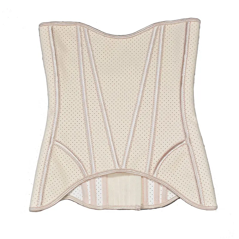 11 inch Latex Waist Trainer 18 Spiral Steel Boned Breathable Underbust Corsets and Bustiers Body Shaper Faja for Women Plus Size