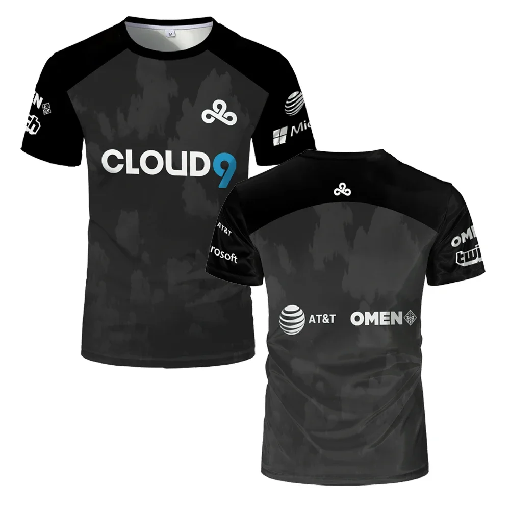 2024 새로운 ESports C9 팀 유니폼 티셔츠 게임 콘테스트 스포츠 저지 남..