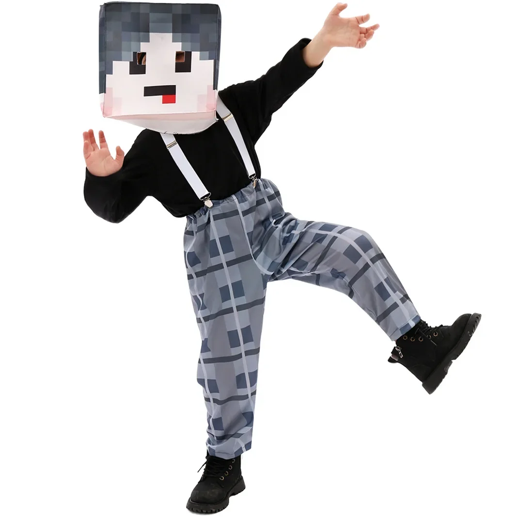 Child Game Creeper Animal horse Character Suit Diamond Armor Steve Cosplay Costumes Kids Halloween Carnival Party Costume cosplay costume
