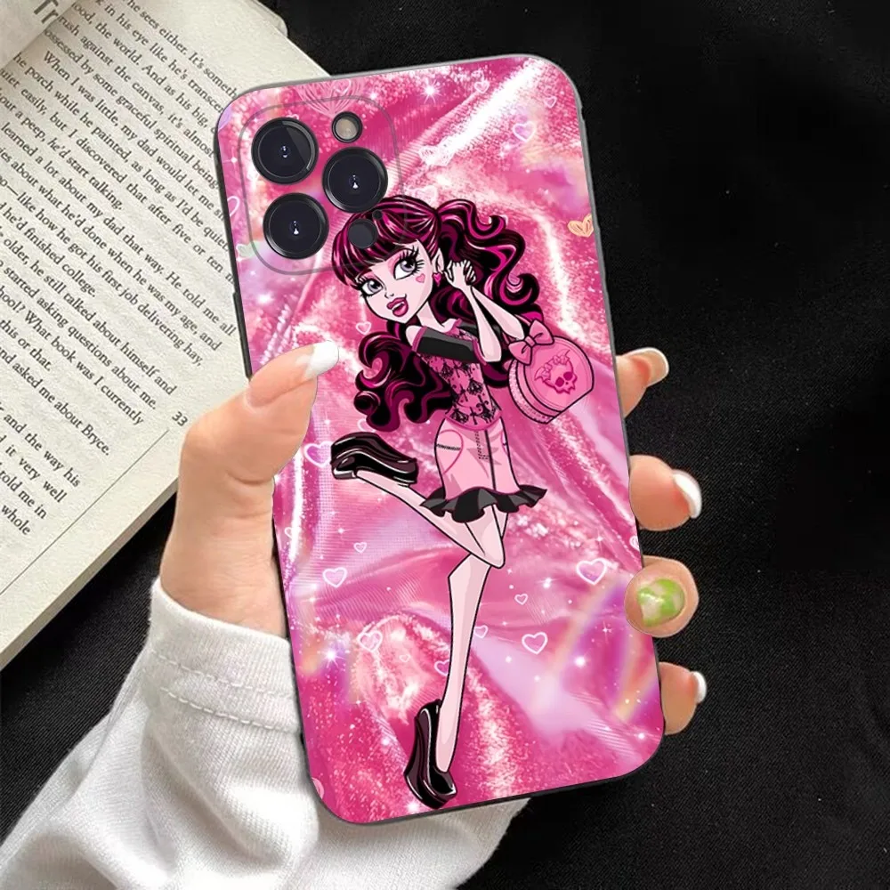 thumbnail image 1 of Funda de teléfono de Anime m-monsters h-high para iPhone, carcasa para iPhone 15, 14, 11, 12, 13, Mini Pro, XS, Max, 6, 7, 8 Plus, X, XR, SE, 2020, 1 of 5