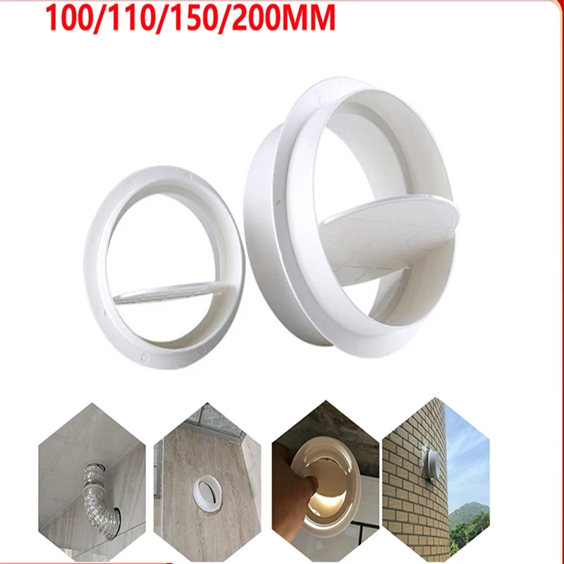 

Kitchen Grill 150mm 100mm Shutter Blocker Valve Draught Ducting Home Ventilation Draft Damper Back for Check Ventilation Inline