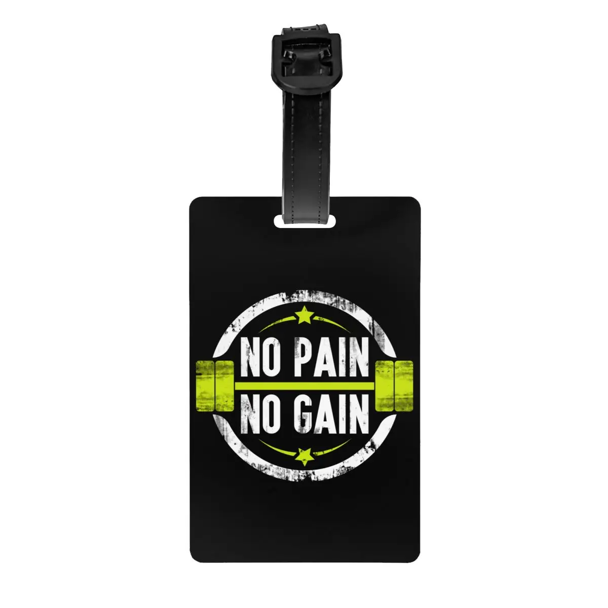 

No Pain No Gain Luggage Tag for Suitcases Bodybuilding Fitness Gym Privacy Cover ID Label
