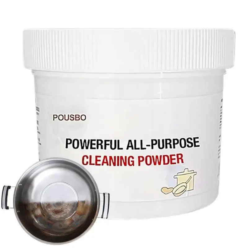 

All Purpose Cleaning Powder Heavy Greasy Dirt Cleaning Agent Kitchen Countertop Cleaner For Stainless Steel Cookware Stove