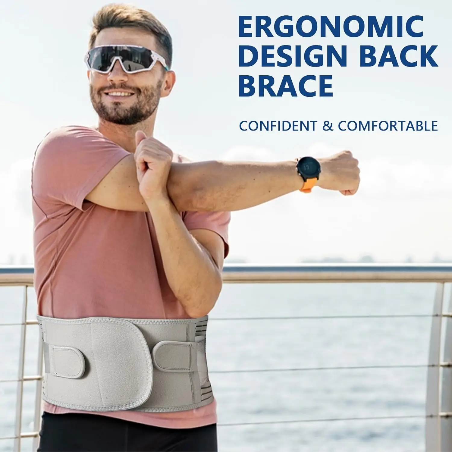 Back Brace Support Belt-Lumbar Support Back Brace for Pain Immediate Relief from Sciatica, Herniated Disc