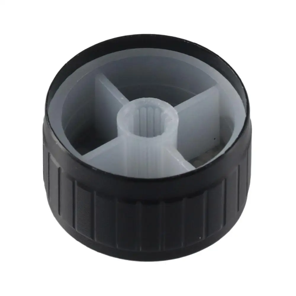 6mm/ 0.23" Volume Control Amplifier Knob Aluminum,plastic Black Volume Tone Knobs 30x17mm Potentiometer Control Knobs