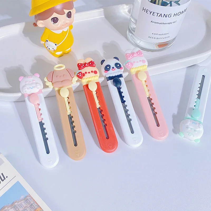 1Pcs Cute Mini Cutter Utility Knife Student Art DIY Tools Creative Stationery School Supplies