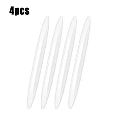 4 - Piece Auto Car Door Edge Protection Guard Trim Strip - Scratch Protector and Crash Buffer (White)