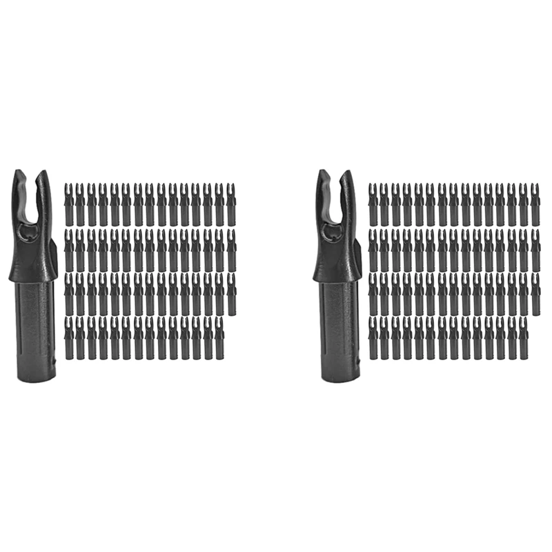 

120 Pack Archery Arrows Nock ID 6.2Mm Arrows Nocks Insert Tail For DIY Hunting Shootings Arrows Compound Recurve Bow