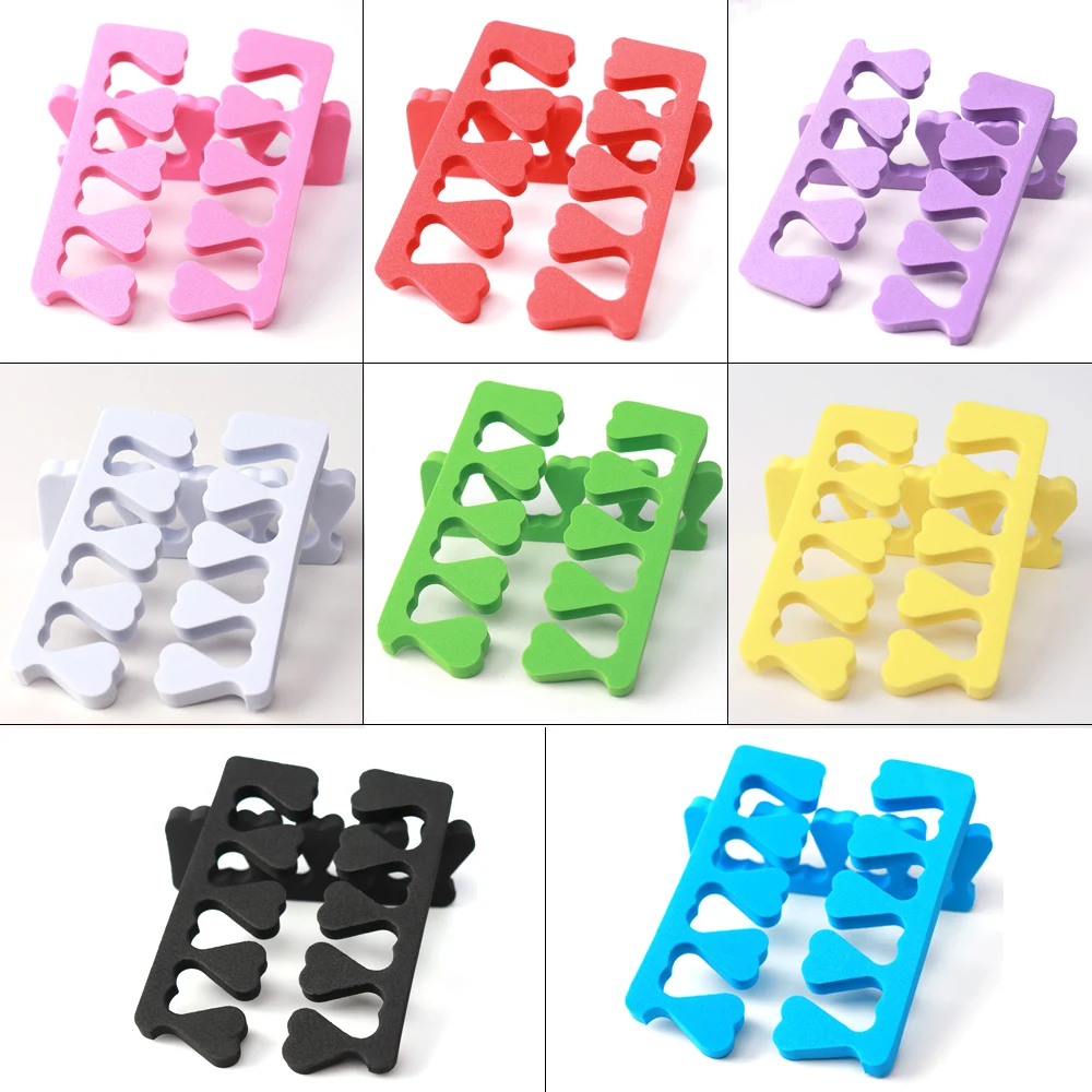 10/20/50Pcs Toe Separators Toe Spreader Finger Toe Separator Foam Sponge Foot Fingers Separators Soft Gel UV Polish Manicure Toe Spacer Divider Pedicure Supplies