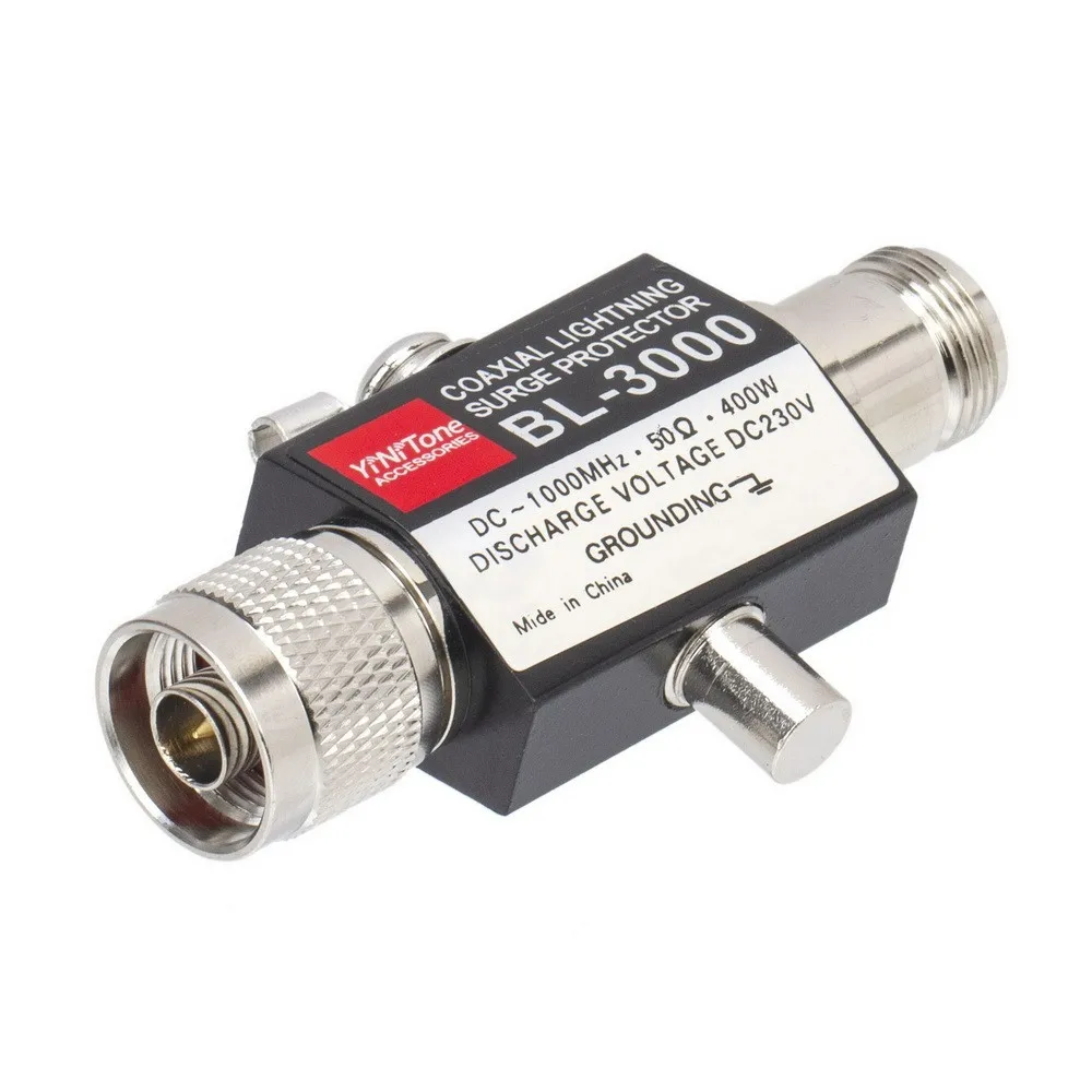 BL-3000 N 수-N 암 안테나 서지 보호대 피뢰기, 동축 번개 방지 라디오 리피터, 400W, 50Ohm