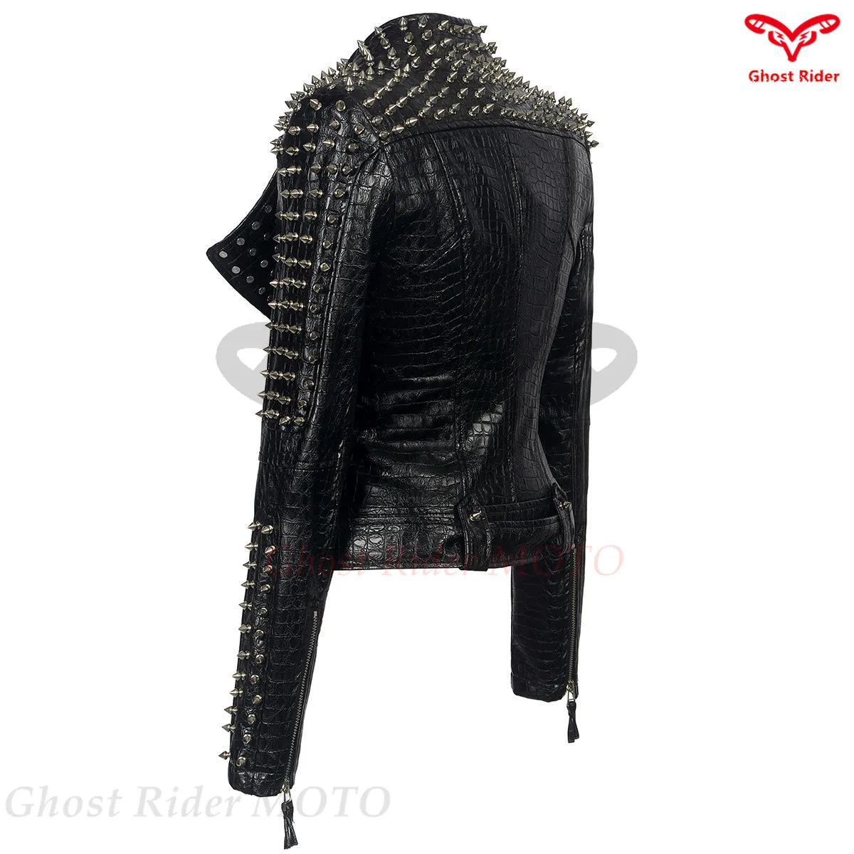 Eu 봄 가을 오토바이 유니폼 여성용 PU 가죽 의류 여성용 짧은 록 리벳 PU 가죽 자켓 플러스 6XL 45-90kg