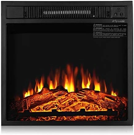 

FS23 Realistic Flames Fireplace, Remote Control, 3 Adjustable Brightness Flames Electric fireplace for living room