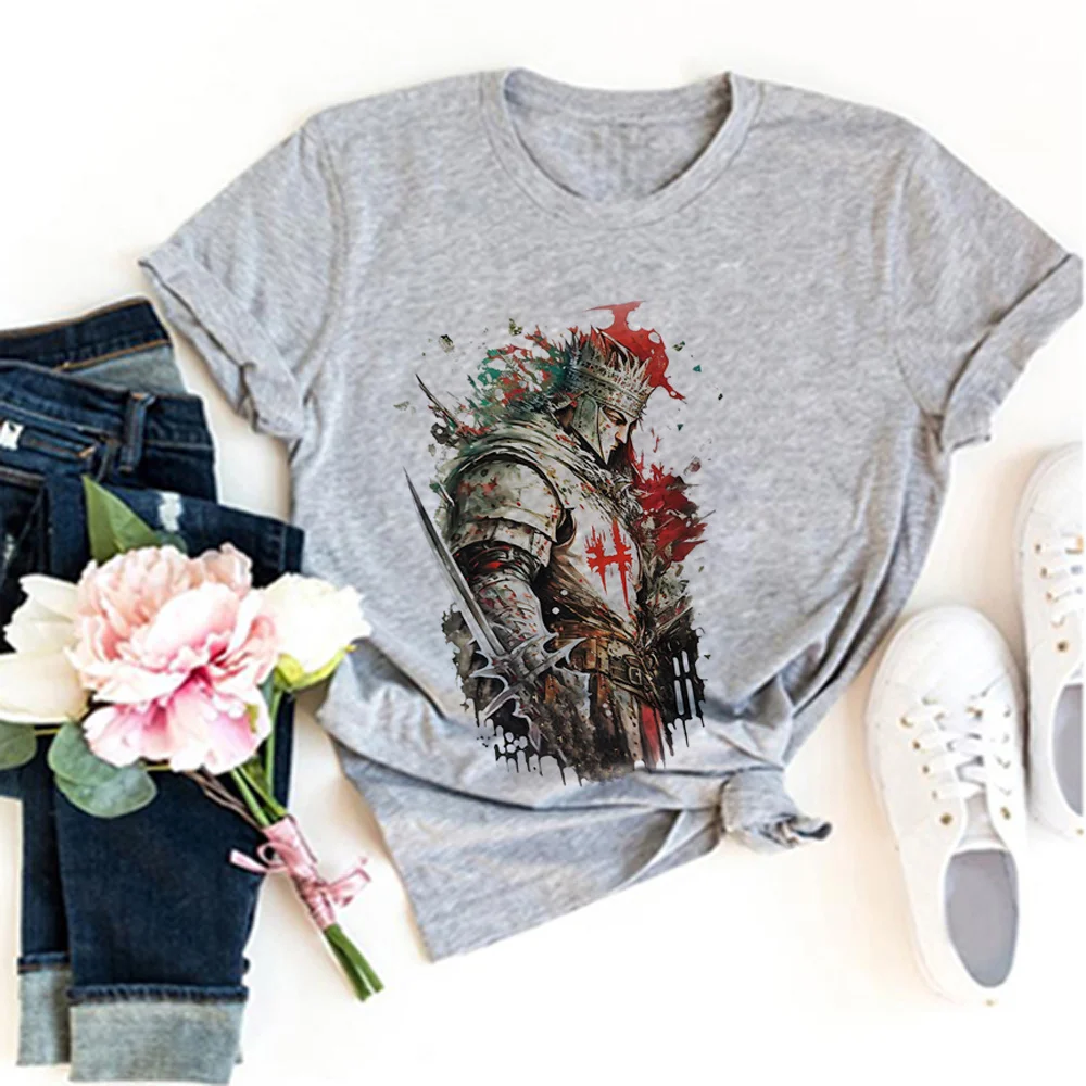 

Templars Tee women comic t shirt female designer streetwear clothing