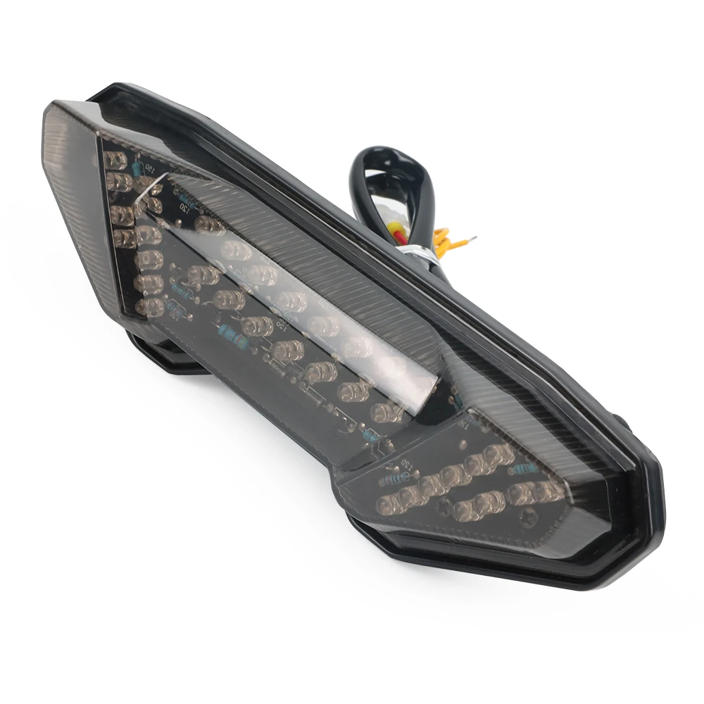 Feu Arrière Clignotants Intégrés Moto Feu Arrière LED Clignotant Intégré Pour Yamaha MT-09 MT-10 Tracer 900 - Acrylique/ABS Feu Stop Moto Personnalisation