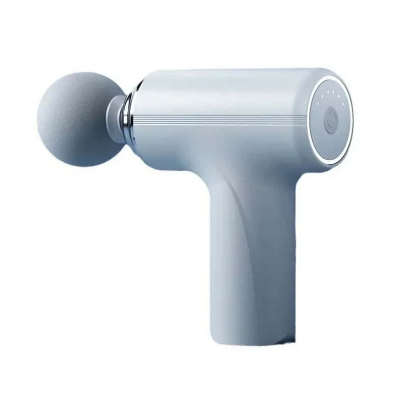 Rechargeable 6th Gear Powerful Fascia Massage Gun Modified Emulation Adult Toys Body Massager with 4 Massage Heads for Females