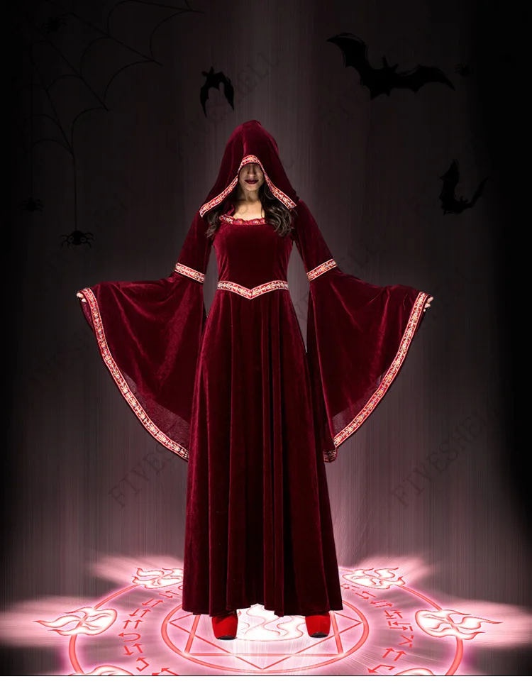 2023DeluxeWomenMedievalCosplayVampireHalloweenCostumesAdult