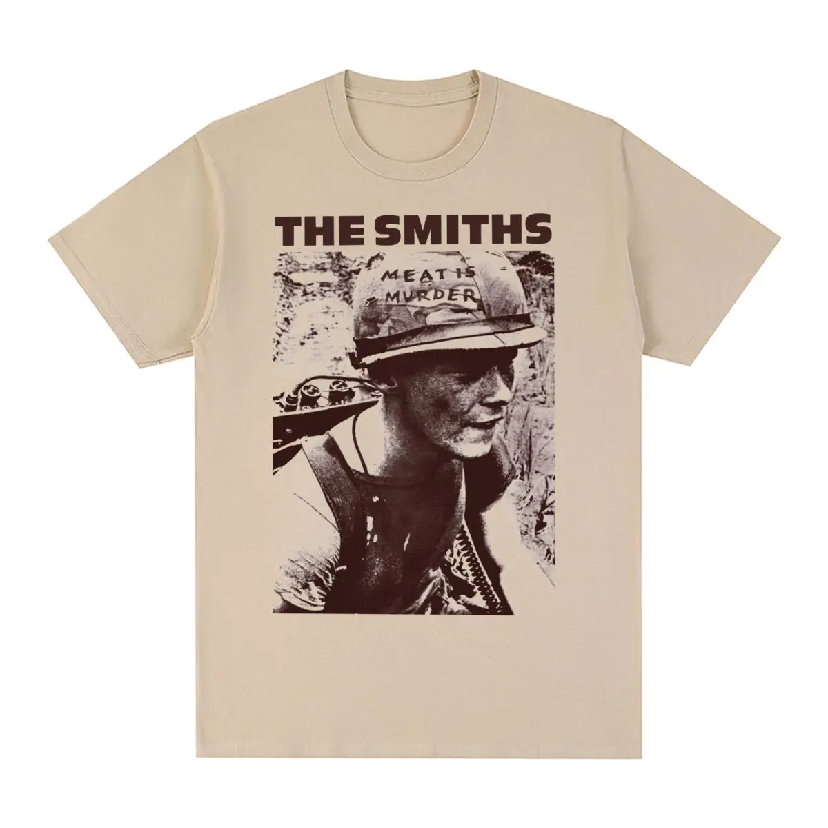 The Smiths Vintage T-Shirt Meat Is Kill Morrissey Marr 1985 Punk Rock Band Cotton Men T Shirt New Tee Tshirt Donna Top