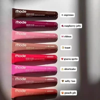 Rhode Makeup Cheek Blush Cream Blusher Stick Lip Gloss Phone Case For iPhone Ribbon Espresso Raspberry Toast SALTY Lipstick INS 1