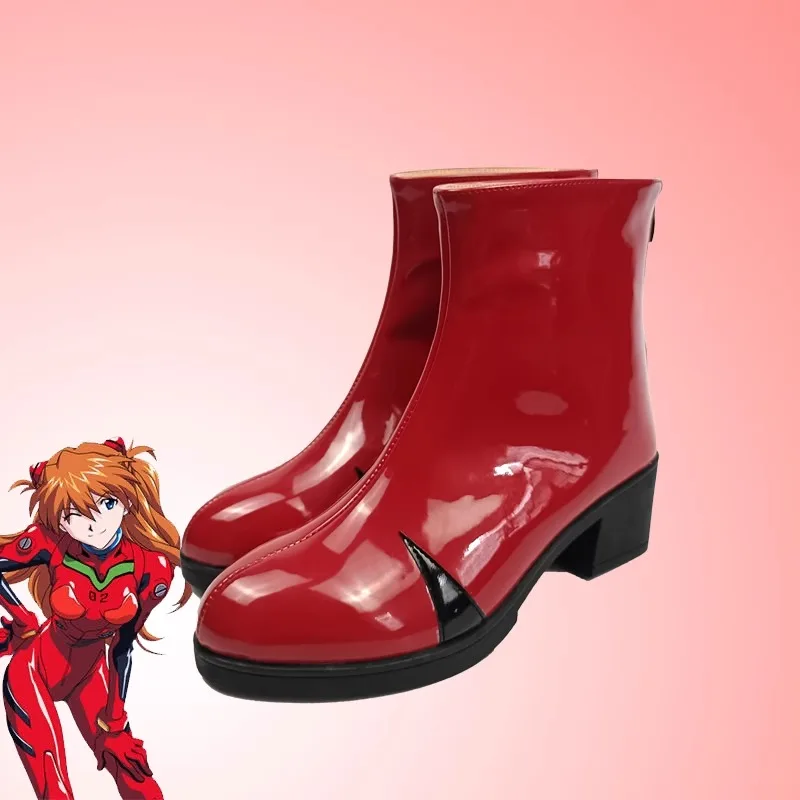 Neon Genesis Evangelion - TV Series: Rei Ayanami & Asuka Langley Soryu | Leather Combat Boots Cosplay Shoes