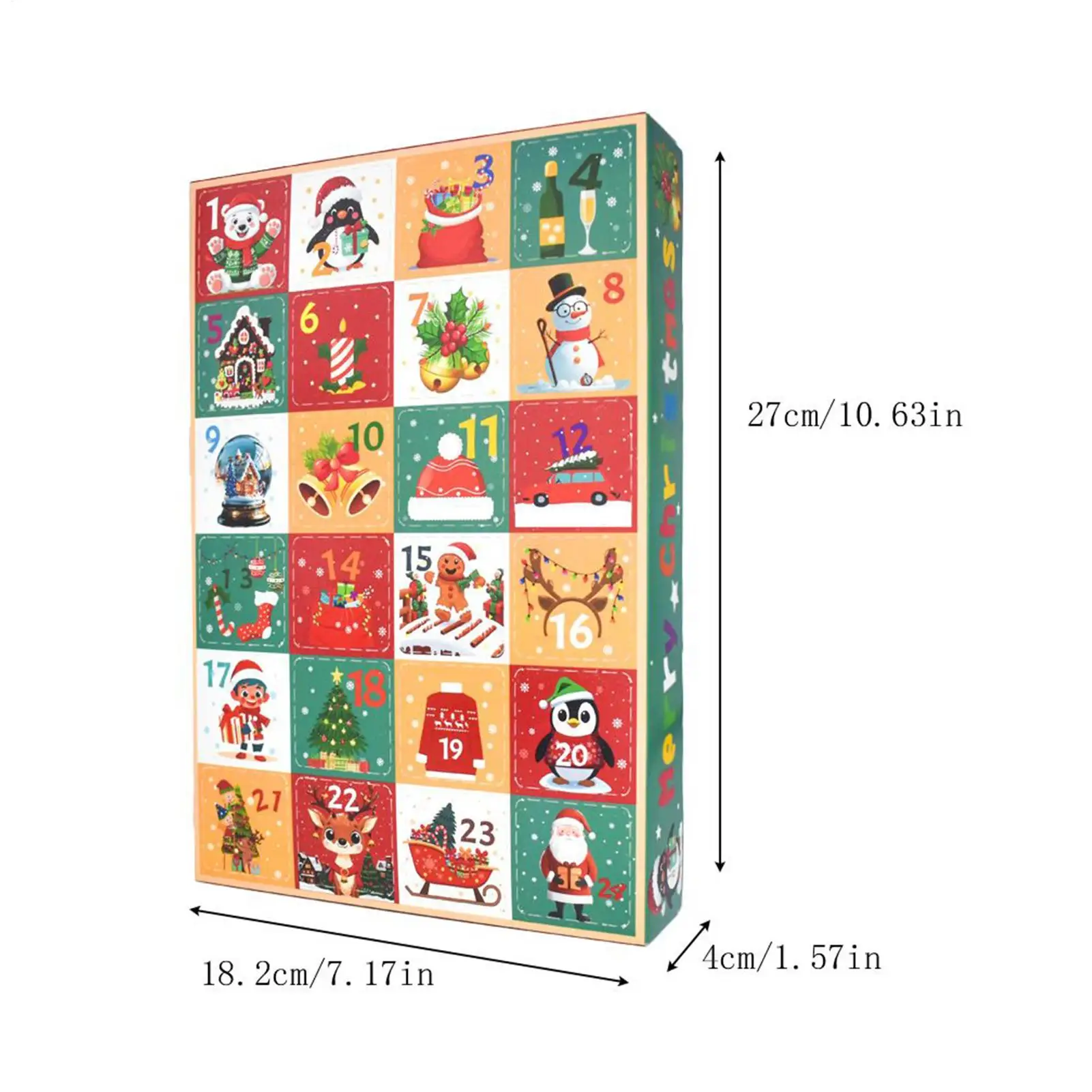Christmas Count Down Calendars 5 Pieces Festive Empty Box 24 Days Countdown Calendar For Activities Gathering Festival Holiday