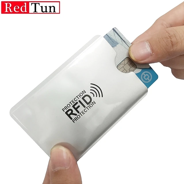 알루미늄 안티 Rfid 카드 홀더 5-20 개, NFC 차단 리더 잠금 Id 은행 카드 홀더 케이스 보호 금속 신용 카드 케이스