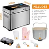 KBS Pro Stainless Steel Bread Machine, 2LB 17-in-1 Programmable XL Bread Maker with Fruit Nut Dispenser 6