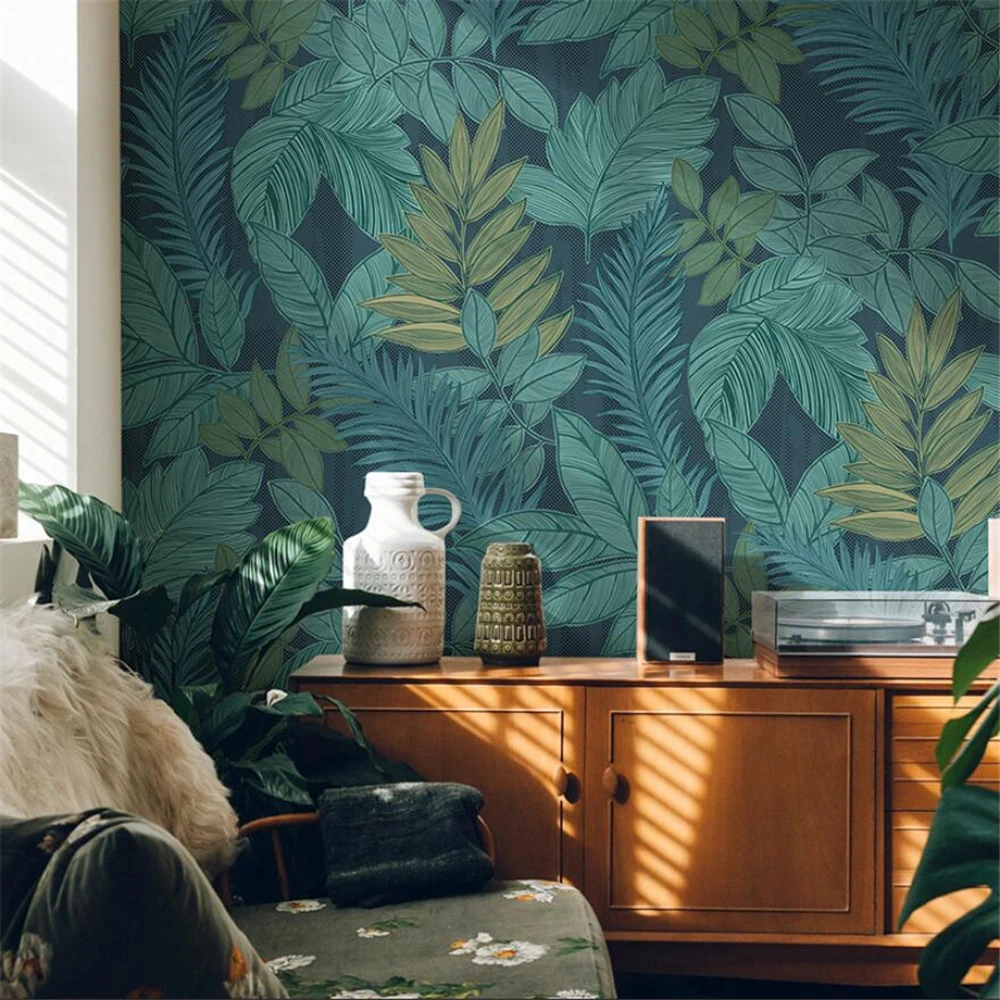 Custom American Retro Garden Plant Murals Nordic Luxury Restaurant  Wallpaper Living Room TV Background Art Wall Paper - AliExpress, image size:1000x1000