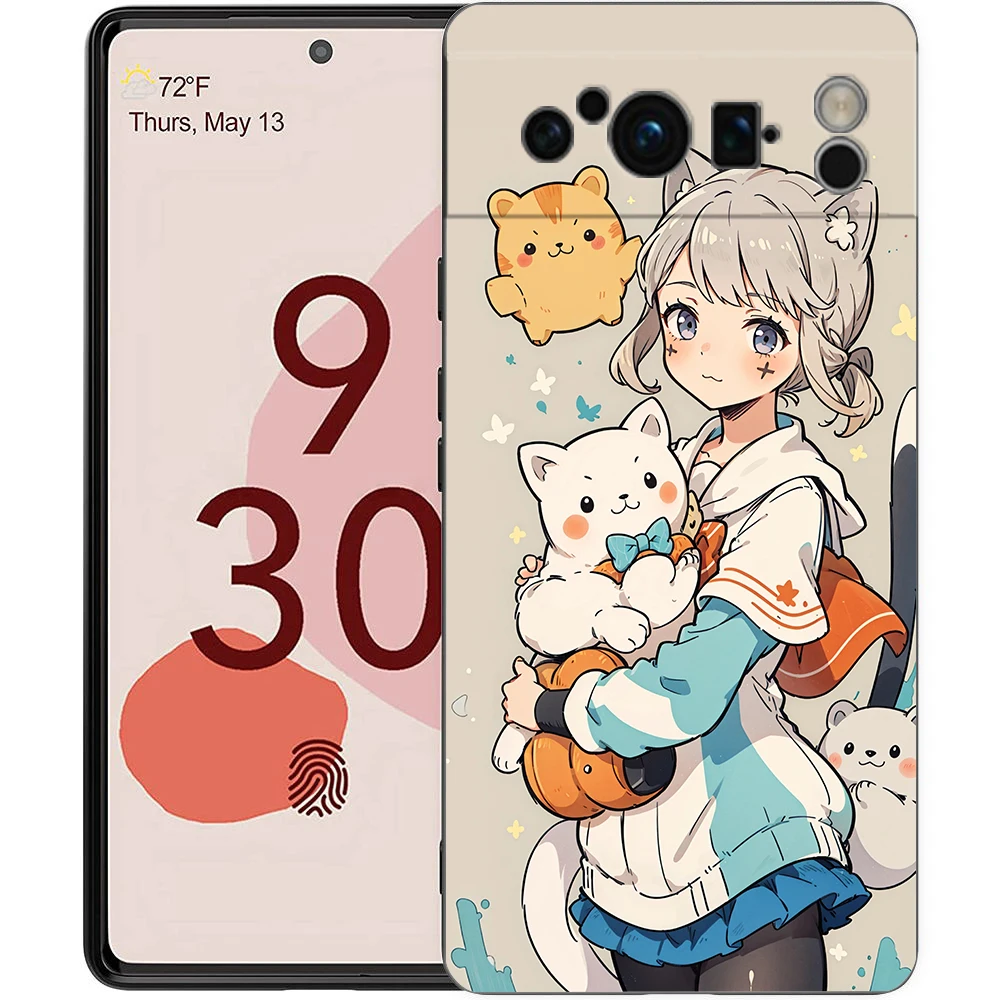 Genshin Impact Wanderer Shockproof Black Silicone Phone Case