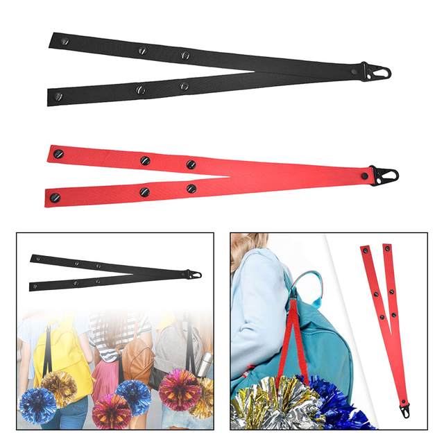 Pom Pom Holder Strap, Cheerleading Backpack, Easy to Use Straps, Cheerleading