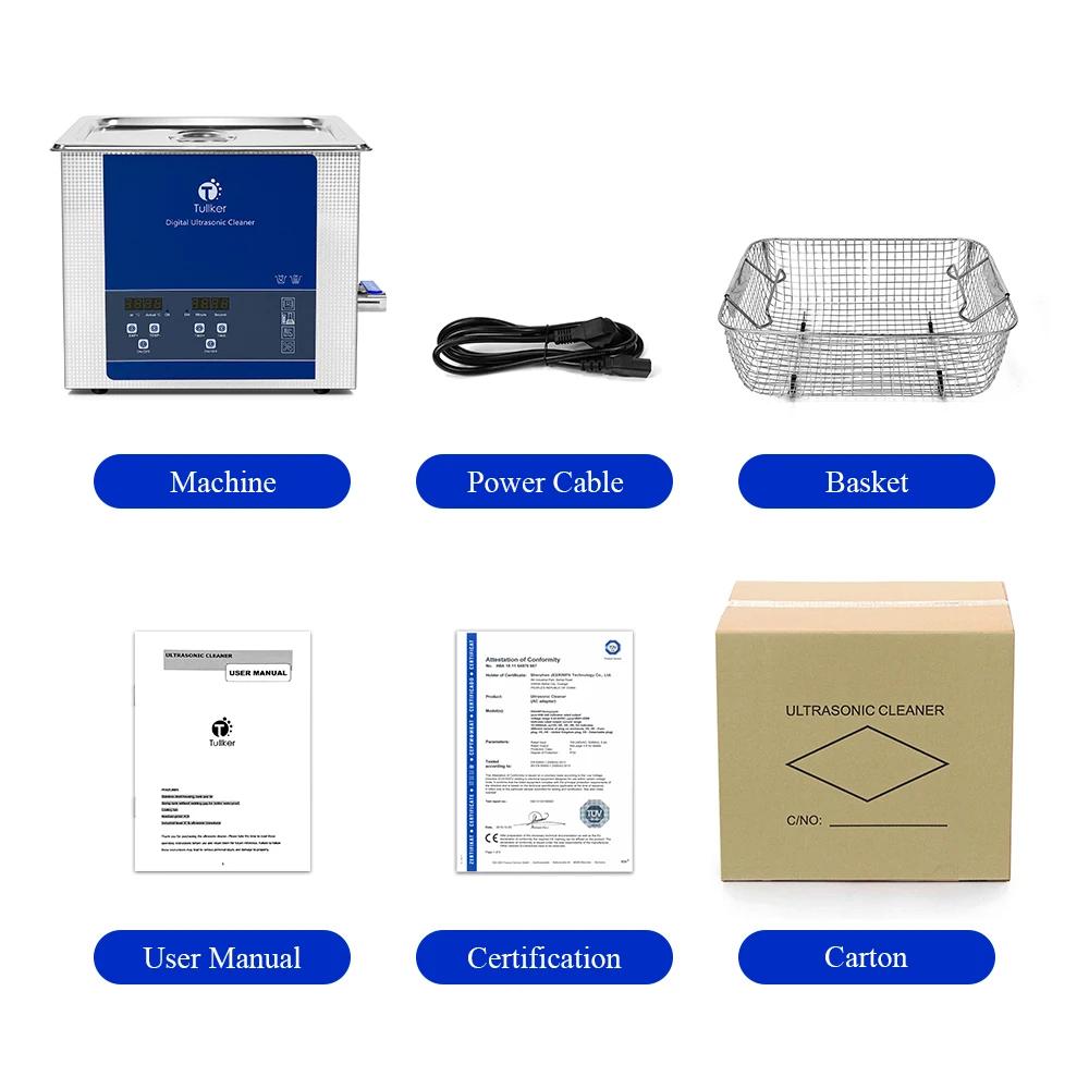 Degas Digital Ultrasonic Cleaners+basket & Cover