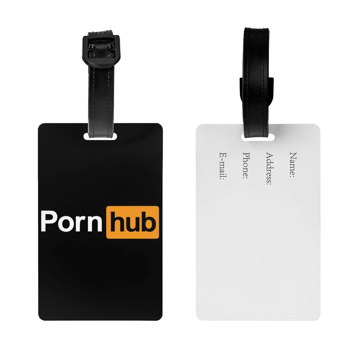 Custom Pornhubs Logo Luggage Tag With Name Card Porn Hub Gift Privacy Cover  ID Label for Travel Bag Suitcase - AliExpress