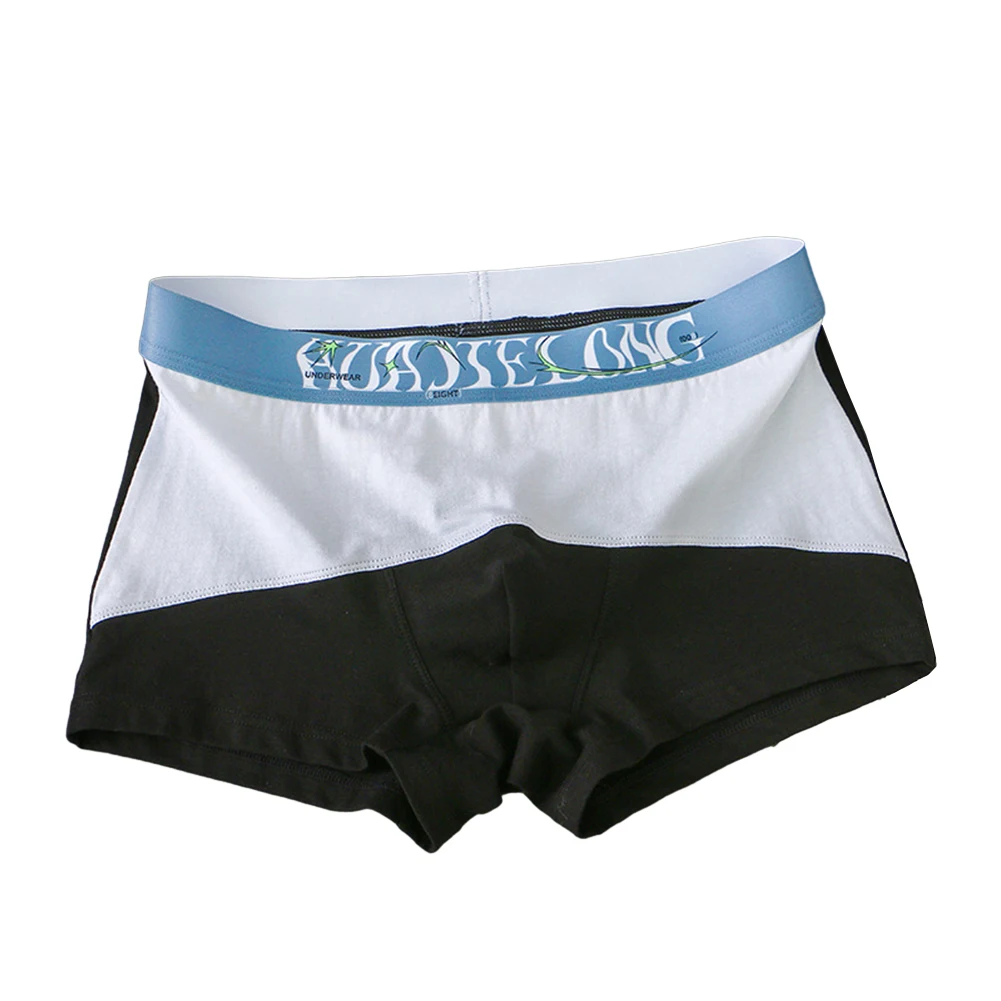 

Men Trunks Sexy Patchwork Underwear Low Waist Briefs U Pouch Boxers Arrow Panties Shorts Underpants Boxer Homme Calzoncillos