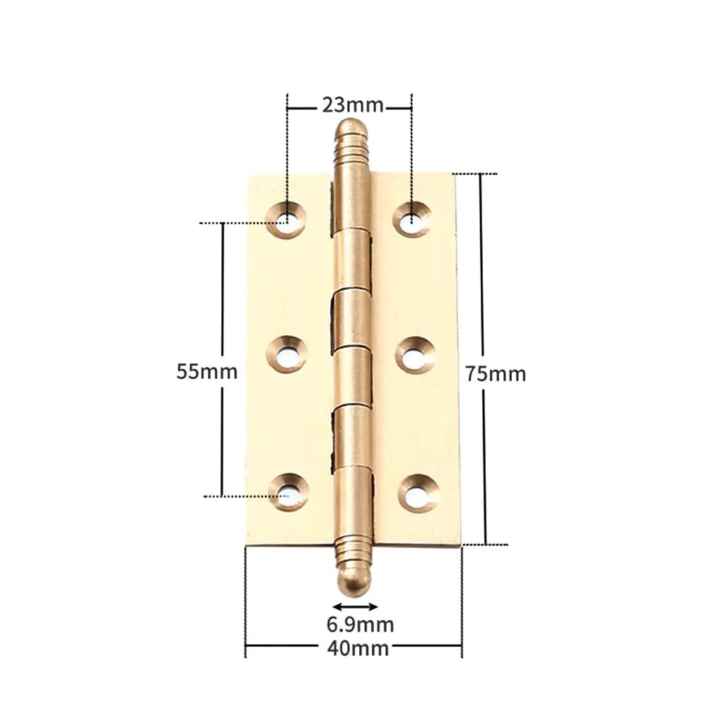 Description Picture 5 of itemWindow Accessories Door Hinges 3.5inch Multilayer Plating Cross Hinge Mute Brass Furniture Hardware Cabinet Cupboard Window Door