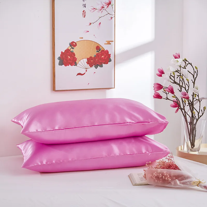 

Summer Tencel Simple Envelope Pillow Case Solid Color Bedding Pillow Case Skincare Hair Care Home Sleeping Pillow Case