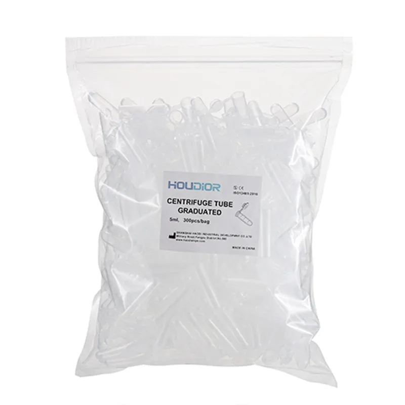 300Pcs/Bag 5ml Centrifuge Test Tube Centrifuge Tube with Cover Bottle for Saving Goods 5ml Test Tubes plastic test tubes centrifuge tube