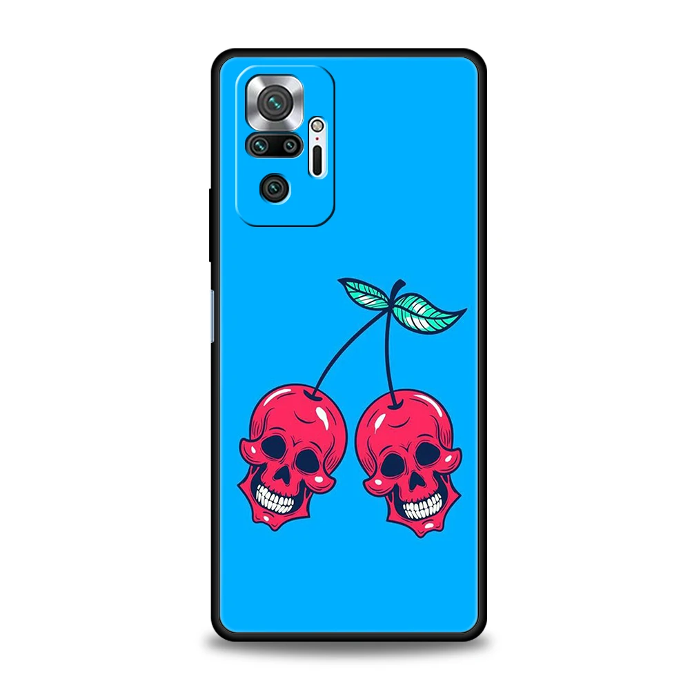 Stylish Skull Silicone Phone Case - Fashionable Protective Cover
