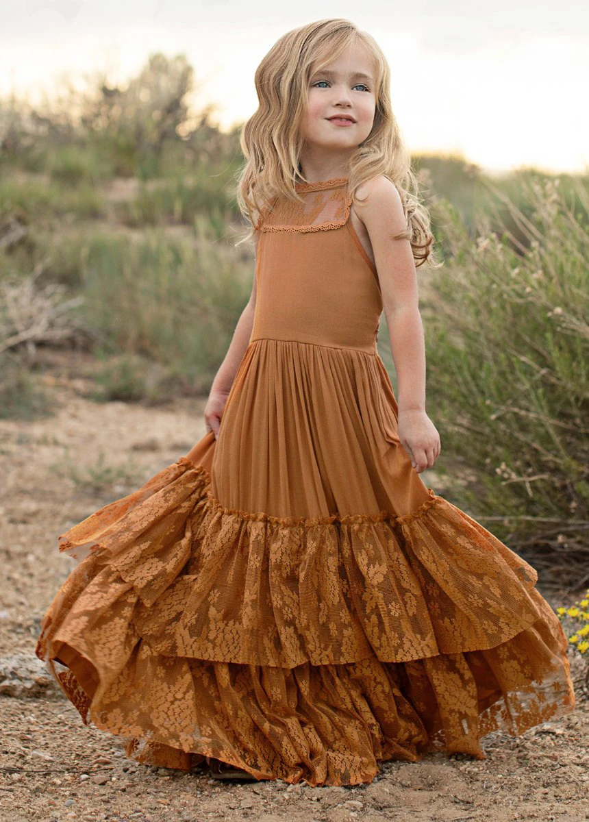 Girls Lace Cotton Dresses