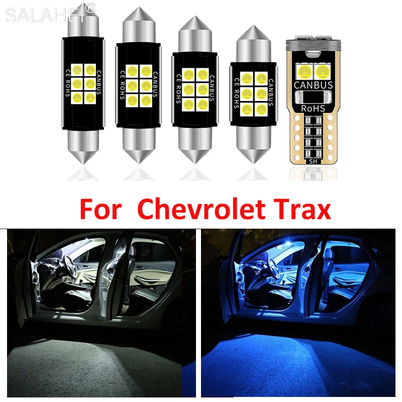 

13 шт., лампы для автомобилей Chevrolet Trax 2013-2016 2017 2018