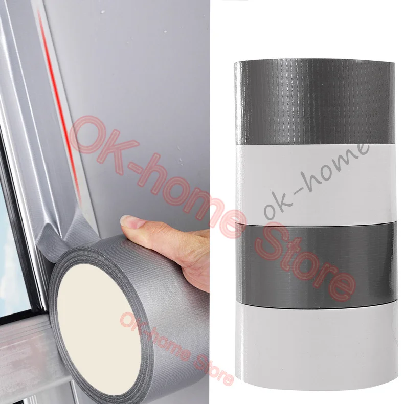 

PE Silver White Fabric Cloth Duct Tape for Repair Tent Water Pipes Carpet Edge Binding Heavy Duty Cloth Duct Gaffer Grid Tape