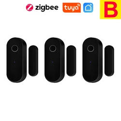 Smart Zigbee Door & Window Sensor - Black | Smart Home Security System | Compatible with Smart Life App (Option B)