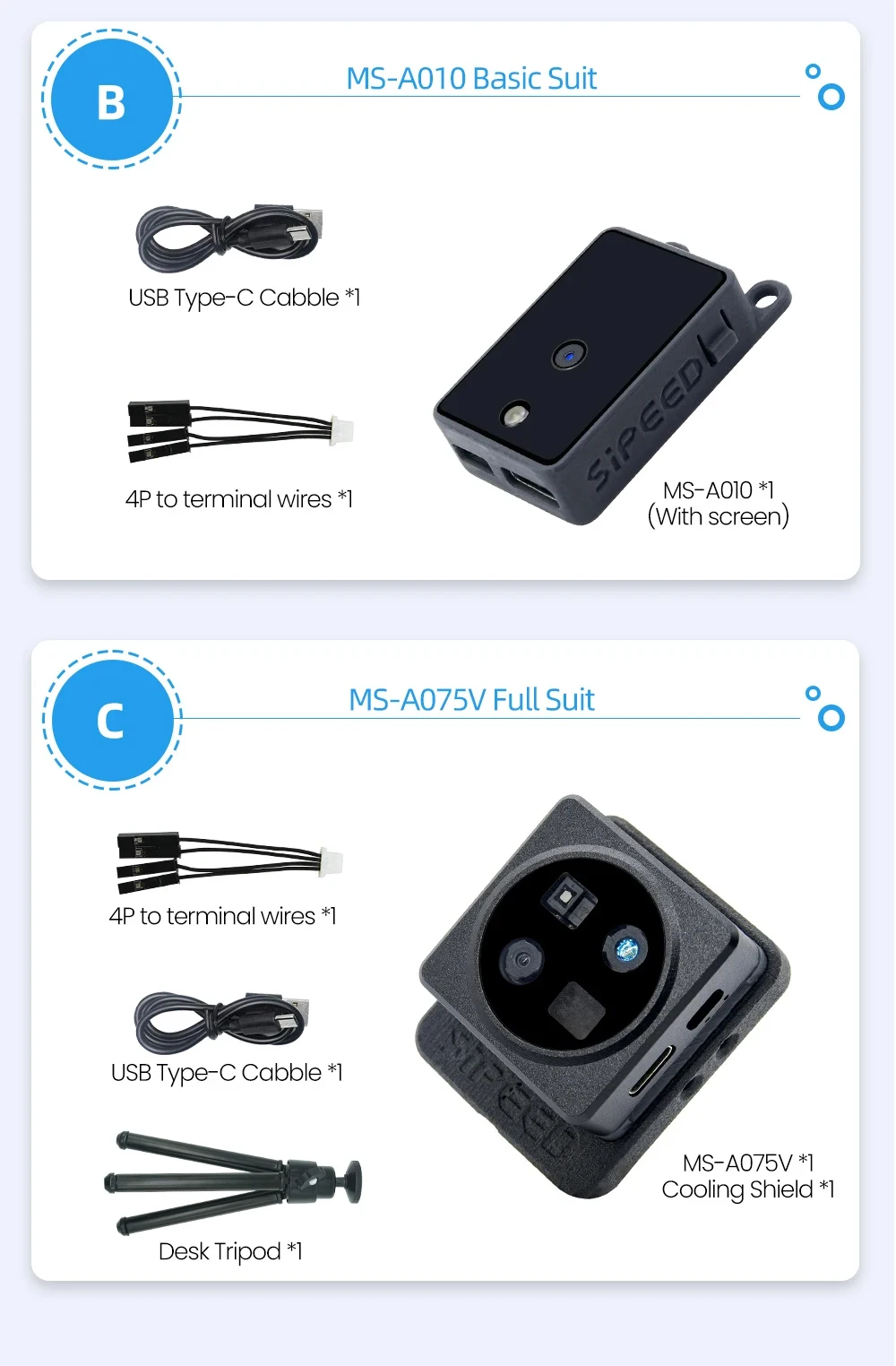 Sipeed MaixSense A010/A075V 3D Sensor Module RGBD TOF 3D Depth Vision MCU&ROS Ca