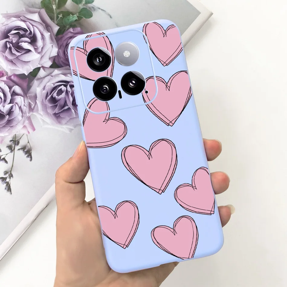 Sunflower Pattern Candy Color Soft Silicone Back Cover