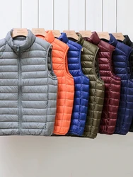 Senior Cotton Vest Jacket Men Autumn Winter Warm Sleeveless Jackets Male Windproof Casual Waistcoat Down Vest Clothing