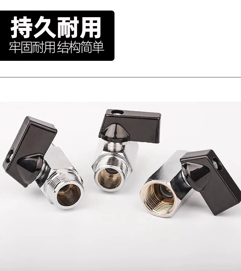Brass Ball Valve Threaded Mini Brass Ball Valve BSP Male To Female Air Compressor Water Gas Oil Shut Off Valve