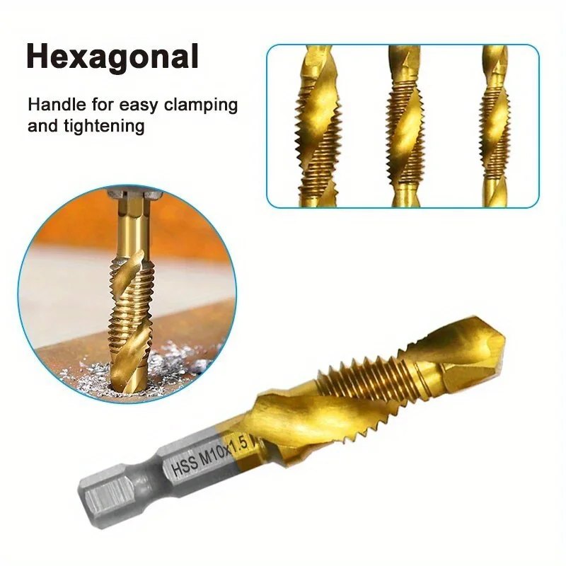 Tap Set Composite Titanium 6pc