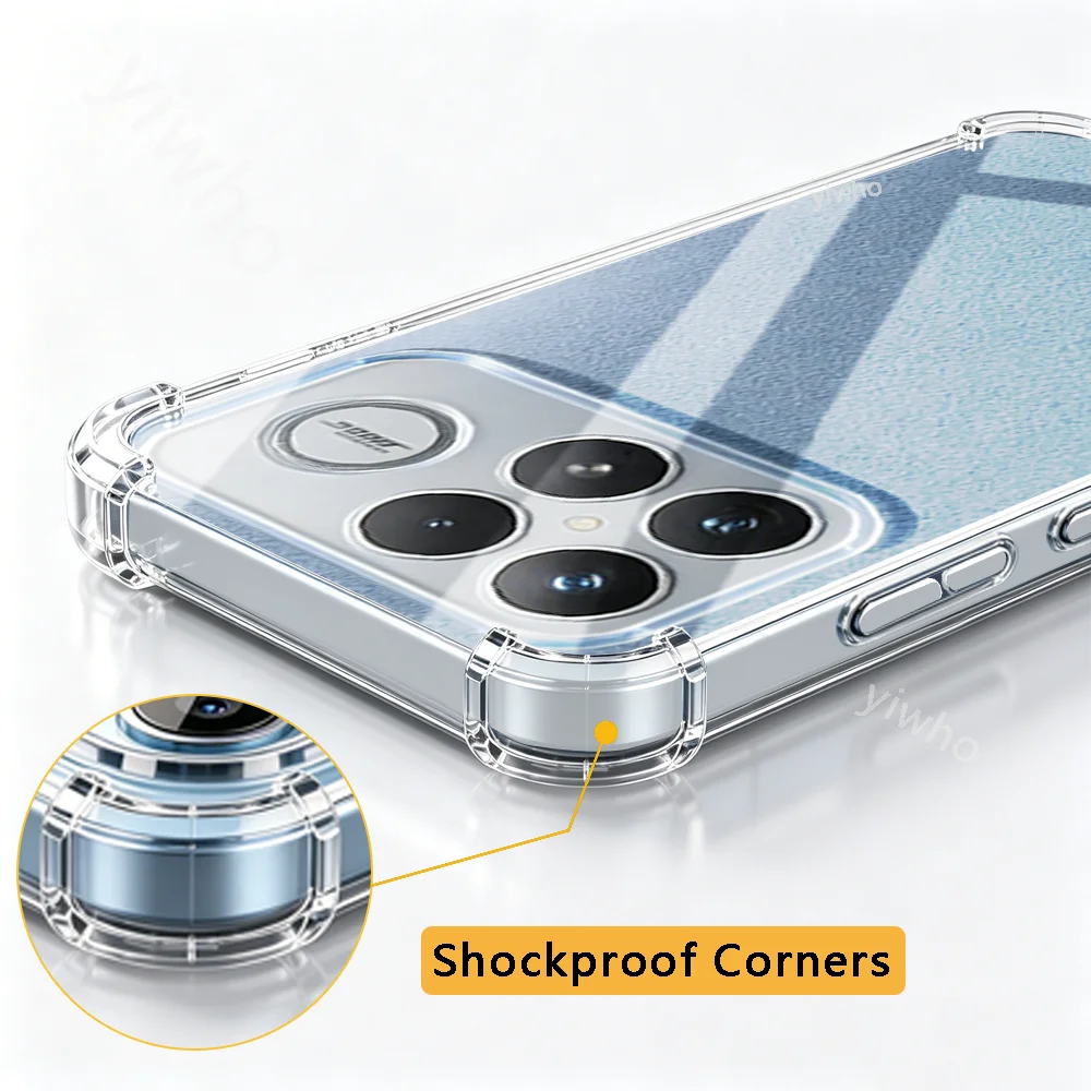 Crystal Clear Transparent Slim Soft Case with Corner Protection