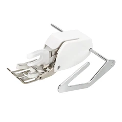 Side Cutter Presser Foot for Sewing Machines - Overlock Accessory (WHITE)