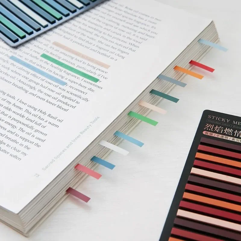300 Sheets Index Sticky Notes Thin Tags Memo Bookmark Stickers Label Office Students Book Reading Marking