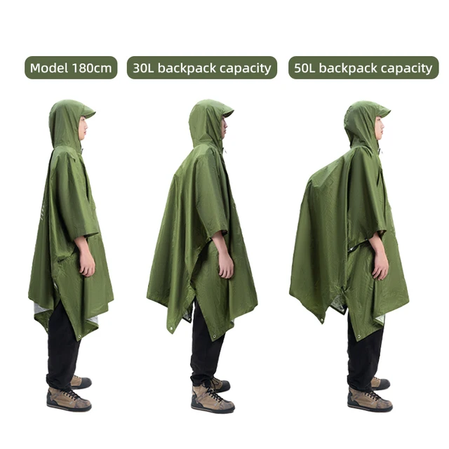 Qunature 3-in-1 Waterproof Raincoat 5